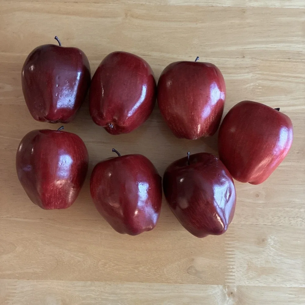 Realistic Faux  Apples Autumn Decor Lot Lightweight